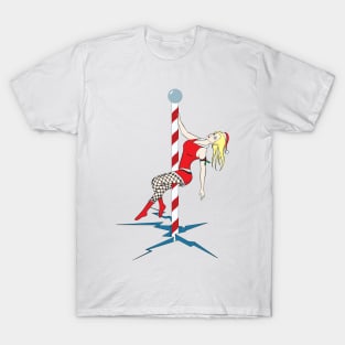 Christmas Santa North Pole Dancer T-Shirt